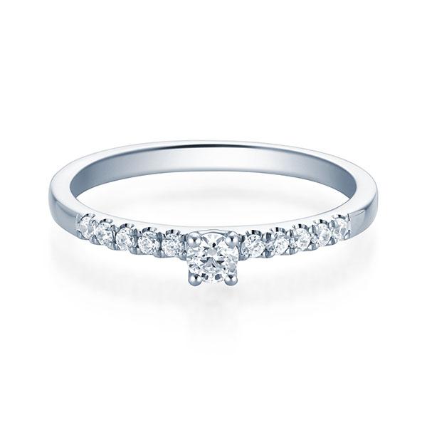 RUBIN - TRAURING WEIßGOLD